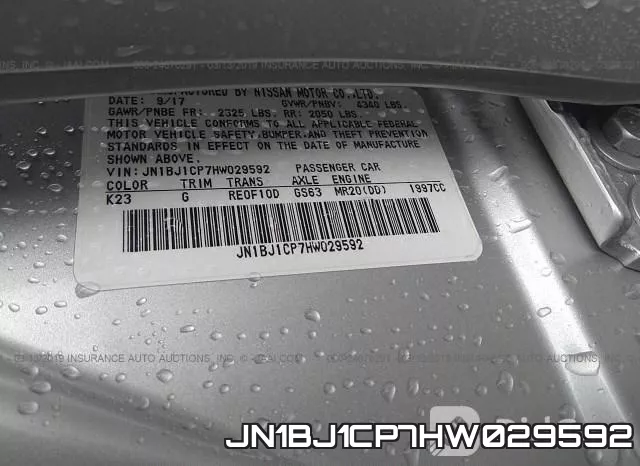 JN1BJ1CP7HW029592 фото 10
