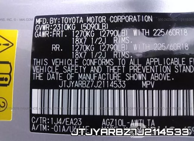 JTJYARBZ7J2114533 фото 10