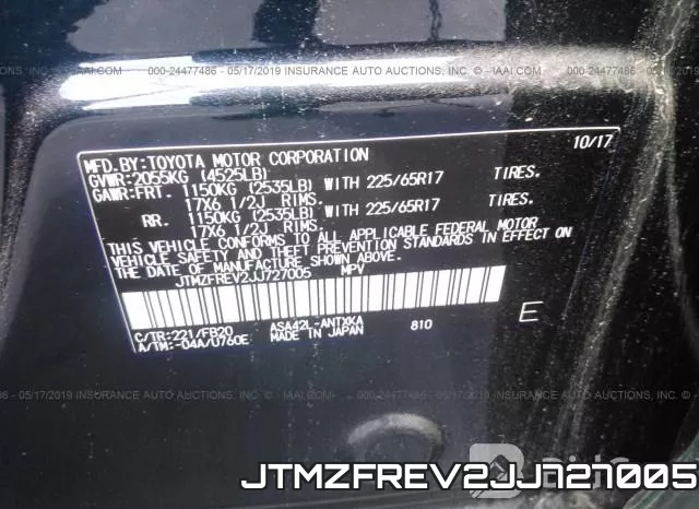JTMZFREV2JJ727005 фото 10