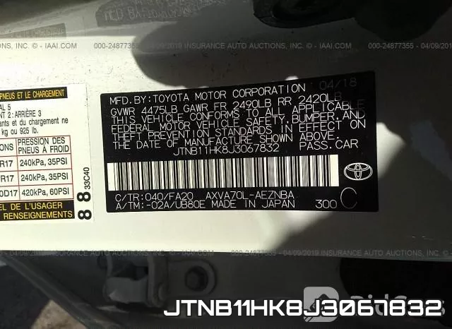 JTNB11HK8J3067832 фото 10