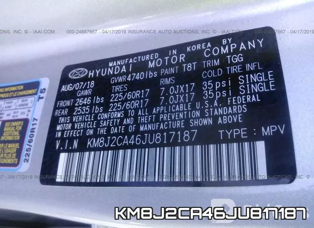 KM8J2CA46JU817187 фото 10