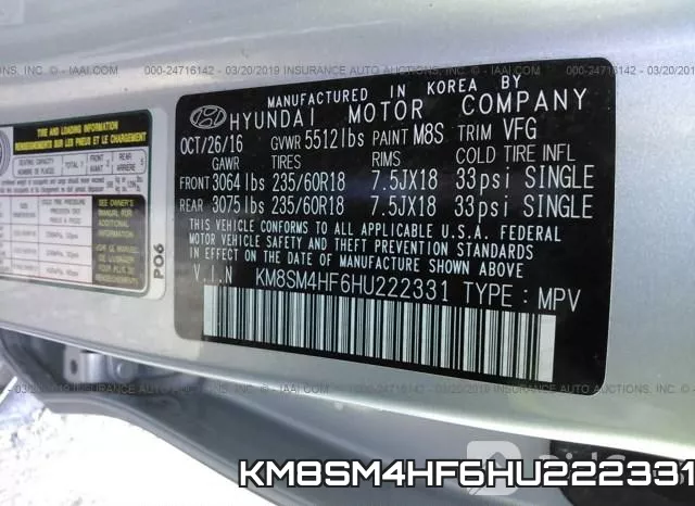 KM8SM4HF6HU222331 фото 10