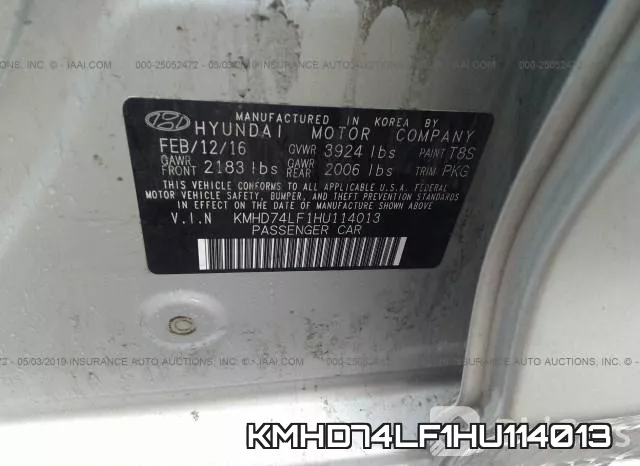 KMHD74LF1HU114013 фото 9