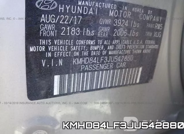 KMHD84LF3JU542880 фото 10