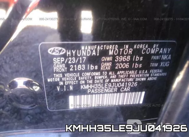 KMHH35LE9JU041926 фото 10
