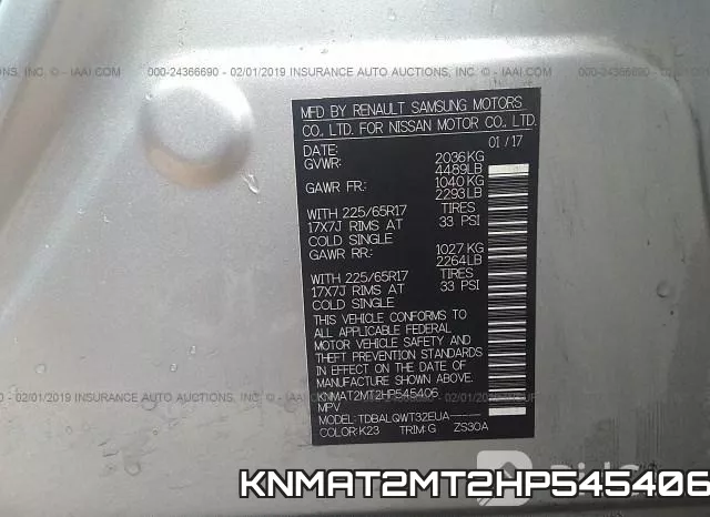 KNMAT2MT2HP545406 фото 10