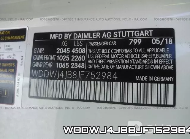 WDDWJ4JB8JF752984 фото 10