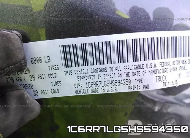 1C6RR7LG5HS594350 фото 10