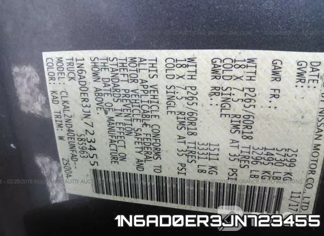 1N6AD0ER3JN723455 фото 10