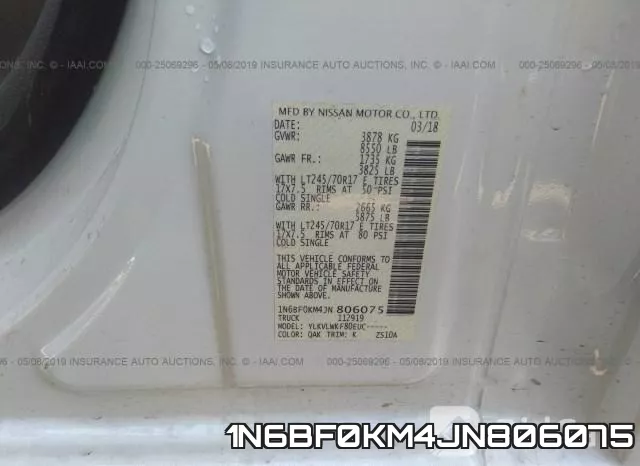 1N6BF0KM4JN806075 фото 10