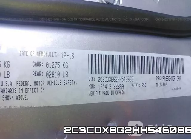 2C3CDXBG2HH546086 фото 10