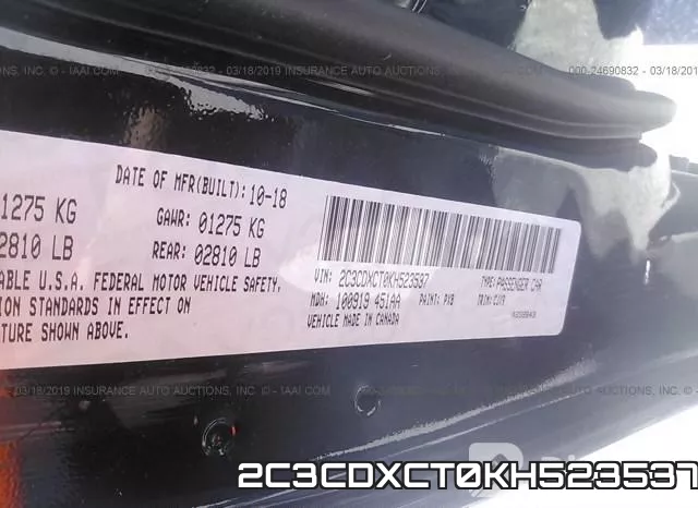 2C3CDXCT0KH523537 фото 10