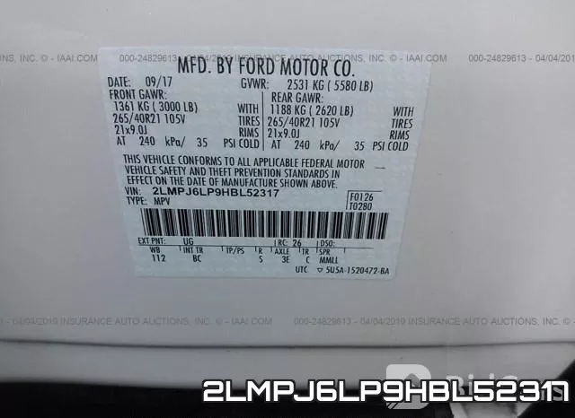 2LMPJ6LP9HBL52317 фото 10