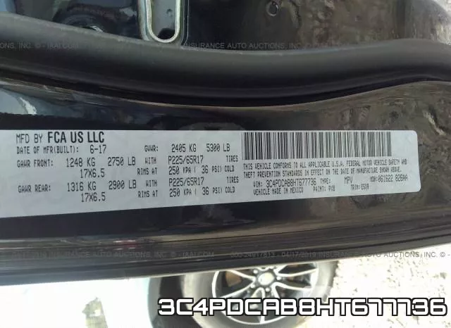 3C4PDCAB8HT677736 фото 10
