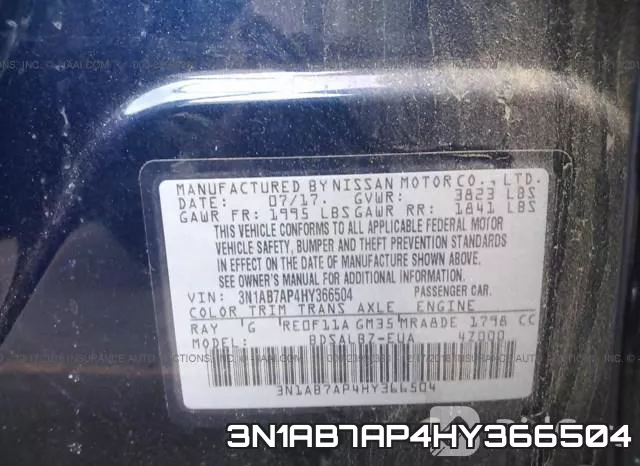 3N1AB7AP4HY366504 фото 10