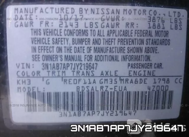 3N1AB7AP7JY219647 фото 9