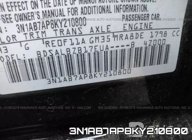3N1AB7AP8KY210800 фото 10