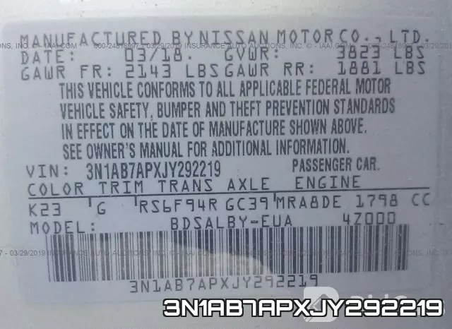 3N1AB7APXJY292219 фото 9