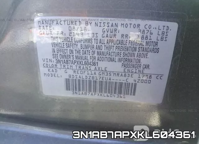 3N1AB7APXKL604361 фото 10
