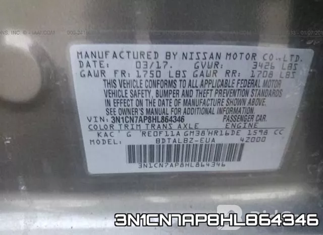 3N1CN7AP8HL864346 фото 10