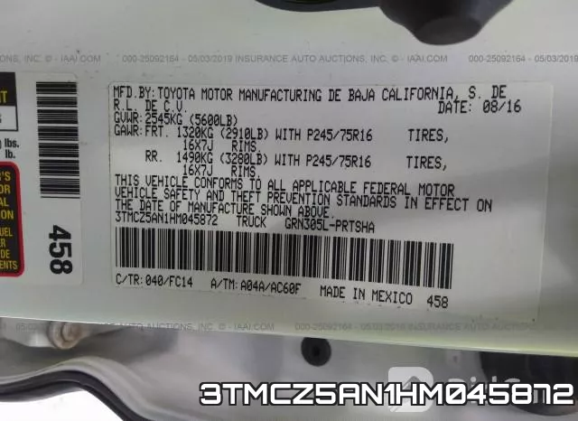 3TMCZ5AN1HM045872 фото 10