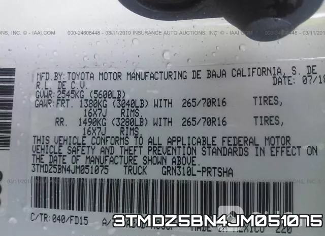 3TMDZ5BN4JM051075 фото 10