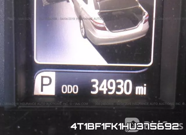 4T1BF1FK1HU375692 фото 8
