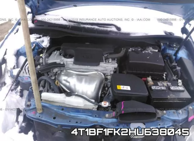 4T1BF1FK2HU638045 фото 2