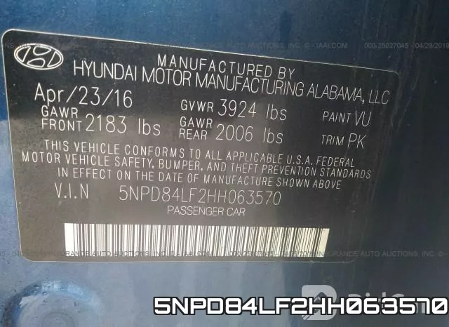 5NPD84LF2HH063570 фото 10