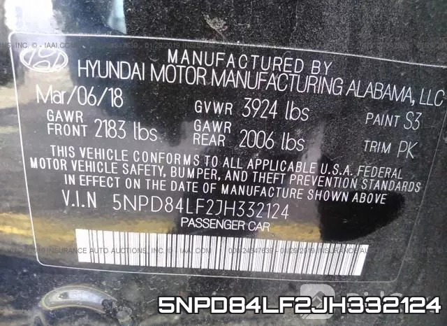5NPD84LF2JH332124 фото 10