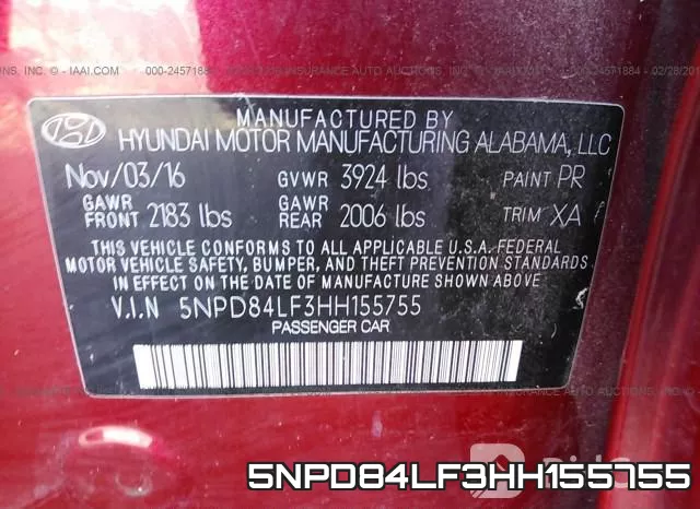 5NPD84LF3HH155755 фото 10