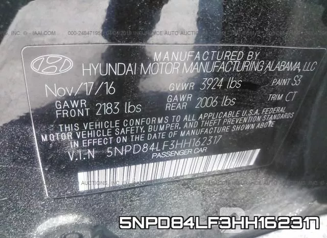 5NPD84LF3HH162317 фото 10