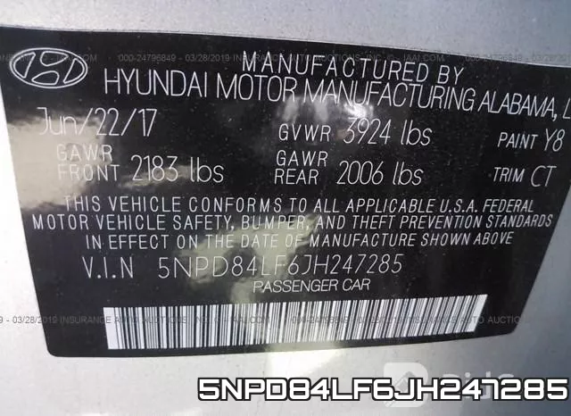 5NPD84LF6JH247285 фото 10