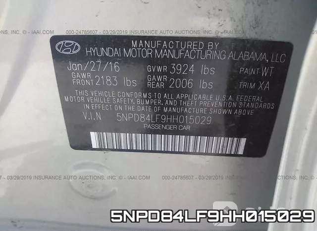5NPD84LF9HH015029 фото 10
