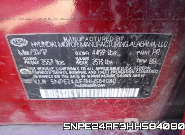 5NPE24AF3HH584080 фото 10