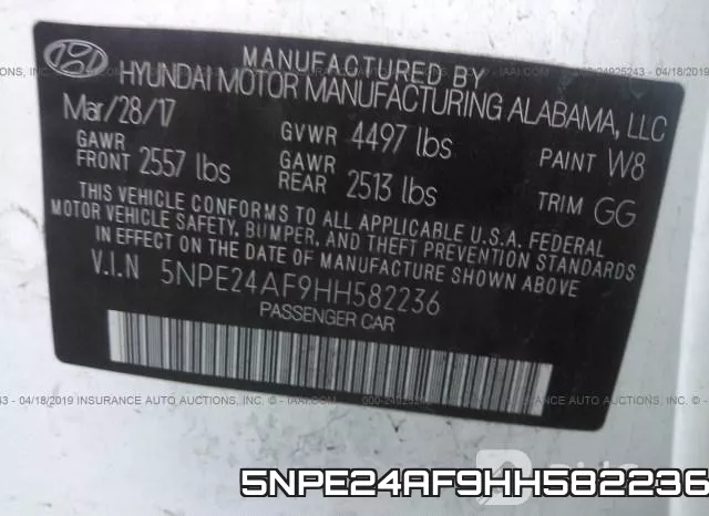 5NPE24AF9HH582236 фото 9