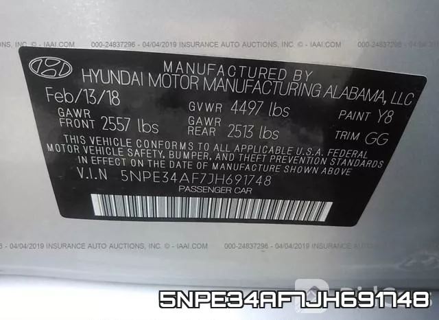 5NPE34AF7JH691748 фото 10