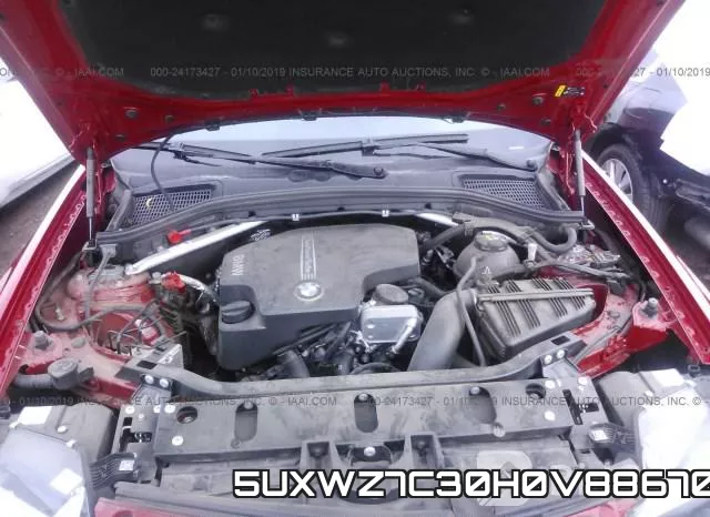 5UXWZ7C30H0V88670 фото 2