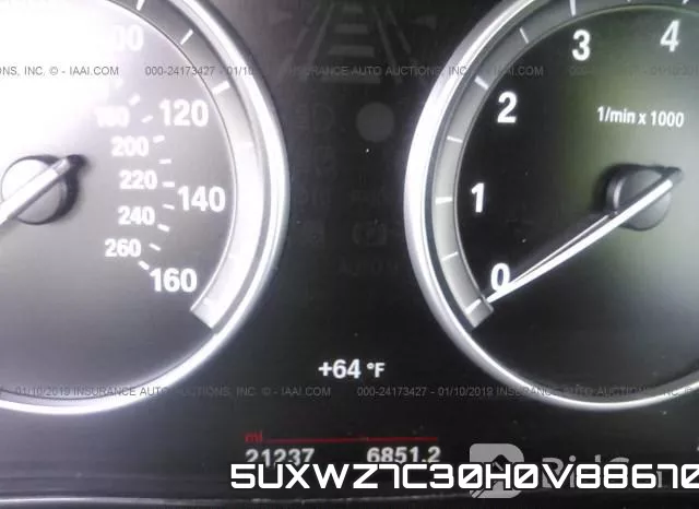 5UXWZ7C30H0V88670 фото 8