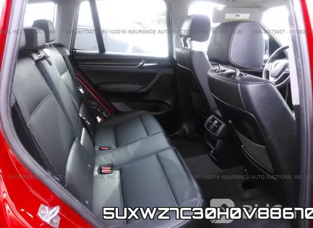 5UXWZ7C30H0V88670 фото 9