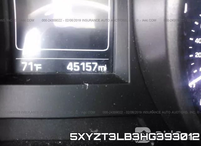 5XYZT3LB3HG393012 фото 7