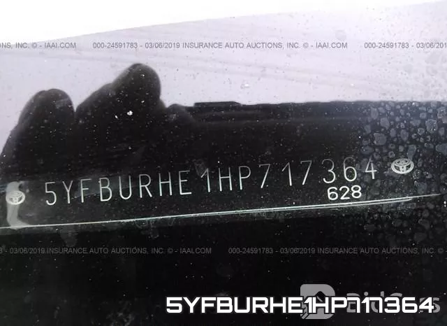 5YFBURHE1HP717364 фото 10