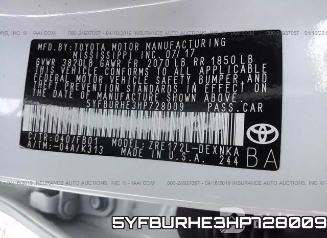 5YFBURHE3HP728009 фото 10