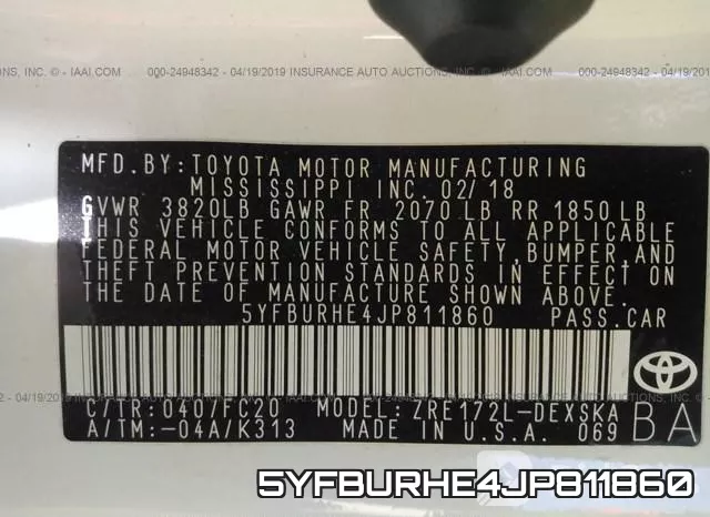 5YFBURHE4JP811860 фото 10