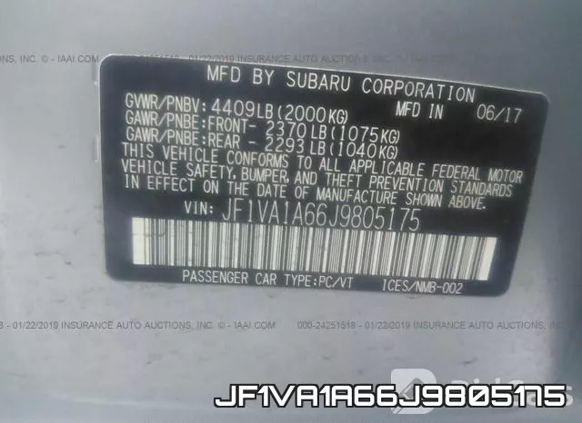 JF1VA1A66J9805175 фото 10