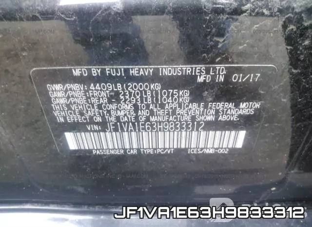 JF1VA1E63H9833312 фото 10
