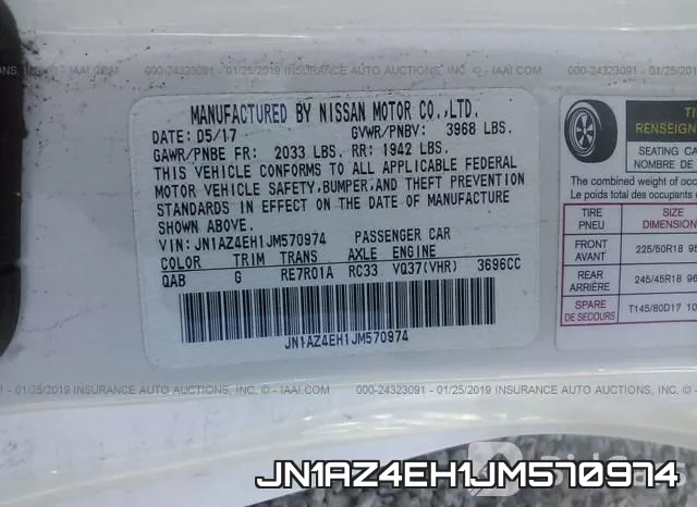 JN1AZ4EH1JM570974 фото 10