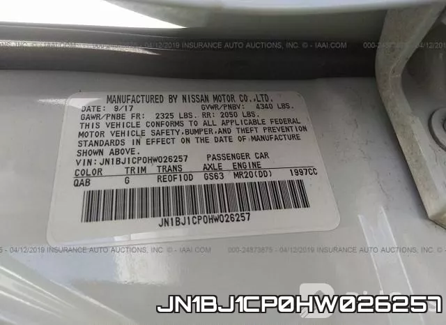 JN1BJ1CP0HW026257 фото 10