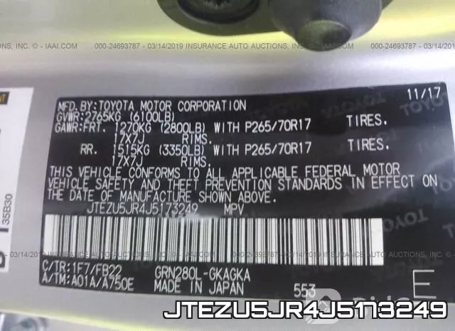 JTEZU5JR4J5173249 фото 10