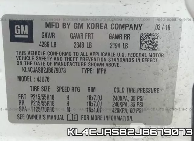 KL4CJASB2JB679073 фото 10